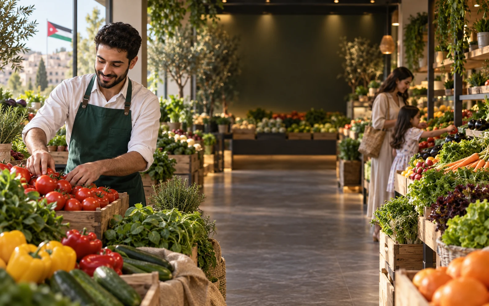 Fresh local produce market